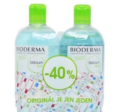 BIODERMA Sébium H2O 2x250 ml s 40% SLEVOU : Výprodej