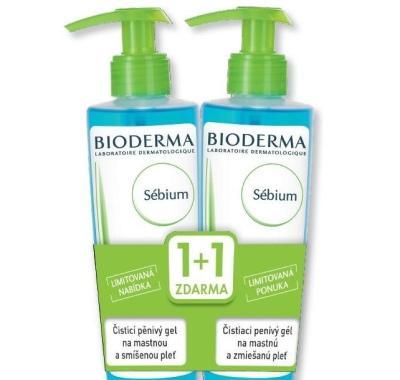 BIODERMA Sébium moussant 200ml 1 1 ZDARMA, BIODERMA, Sébium, moussant, 200ml, 1, 1, ZDARMA