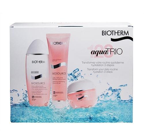 Biotherm Aqua Trio Dry Skin  225ml 50ml Aquasource Rich Cream   50ml Biosource Cleansing