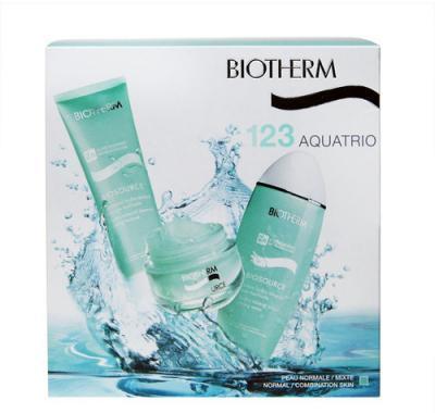 Biotherm Aqua Trio Normal Skin 225 ml 50ml Aquasource 24h Gel   50 ml Biosource Cleanser