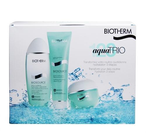 Biotherm Aqua Trio Normal Skin  225ml 50ml Aquasource Gel   50ml Biosource Cleansing