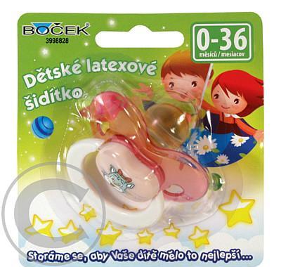 BOČEK Dudlík latexový 0-36 měsíců, BOČEK, Dudlík, latexový, 0-36, měsíců