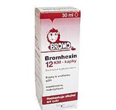 Bromhexin 12 KM kapky 30 ml, Bromhexin, 12, KM, kapky, 30, ml