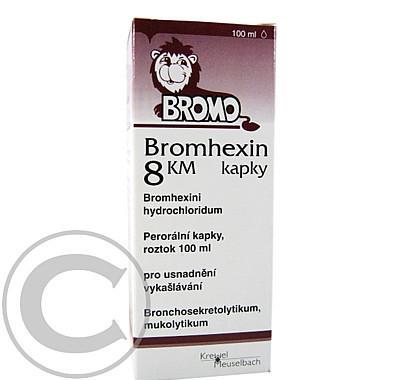 BROMHEXIN 8 KM KAPKY  1X100ML Kapky, roztok, BROMHEXIN, 8, KM, KAPKY, 1X100ML, Kapky, roztok