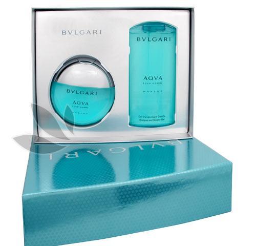 Bvlgari Aqva Marine Pour Homme - toaletní voda s rozprašovačem 100 ml   sprchový gel 200 ml