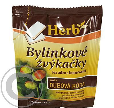 Bylinková žvýkačka - směs dubová kůra sáček 15g, Bylinková, žvýkačka, směs, dubová, kůra, sáček, 15g