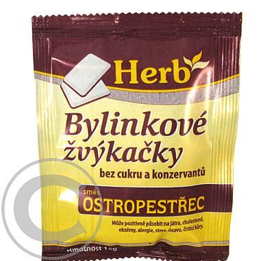 Bylinková žvýkačka - směs ostropestřec sáček 15g, Bylinková, žvýkačka, směs, ostropestřec, sáček, 15g