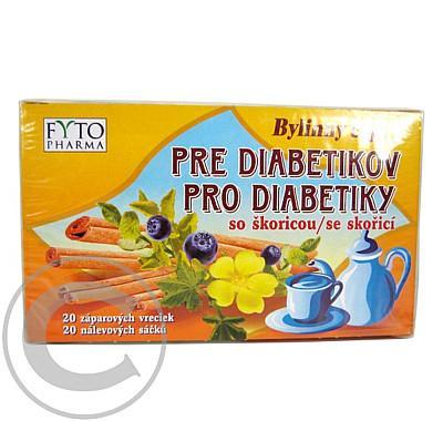 Bylinný čaj pro diabetiky se skořicí 20 x 1.5 g Fytopharm