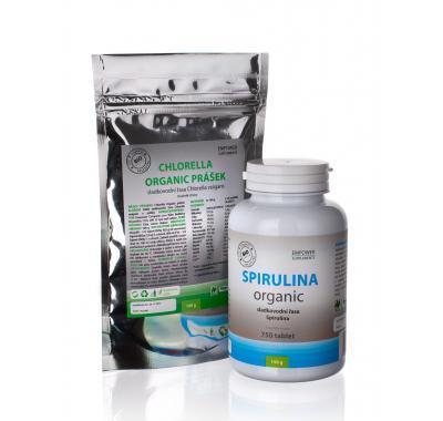 ES Balíček : BIO Spirulina 750 tablet   BIO Chlorella prášek 100 g, ES, Balíček, :, BIO, Spirulina, 750, tablet, , BIO, Chlorella, prášek, 100, g