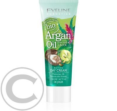 EVELINE bioArgan – Hroznový olej   Aloe – aktivní denní krém 75 ml, EVELINE, bioArgan, –, Hroznový, olej, , Aloe, –, aktivní, denní, krém, 75, ml