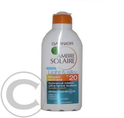 Garnier AMBRE SOLAIRE Light&Silky mléko SPF 20 200 ml, Garnier, AMBRE, SOLAIRE, Light&Silky, mléko, SPF, 20, 200, ml