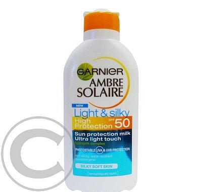 Garnier Ambre Solaire Sunmilk Light&Silky SPF50 200 ml, Garnier, Ambre, Solaire, Sunmilk, Light&Silky, SPF50, 200, ml