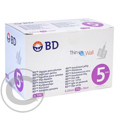 Jehly BD Micro-Fine Plus 0.25x5mm (31G) pro inzulínová pera 100ks, Jehly, BD, Micro-Fine, Plus, 0.25x5mm, 31G, inzulínová, pera, 100ks