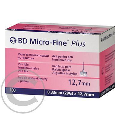 Jehly BD Micro-Fine Plus 0.33x12.7mm (29G) pro inzulínová pera 100ks, Jehly, BD, Micro-Fine, Plus, 0.33x12.7mm, 29G, inzulínová, pera, 100ks