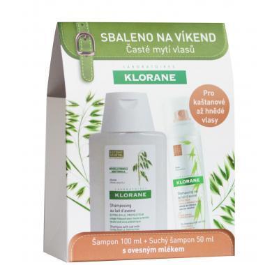 KLORANE Cestovní balíček Oves šampon 100 ml   Oves suchý šampon tónovaný 50 ml, KLORANE, Cestovní, balíček, Oves, šampon, 100, ml, , Oves, suchý, šampon, tónovaný, 50, ml