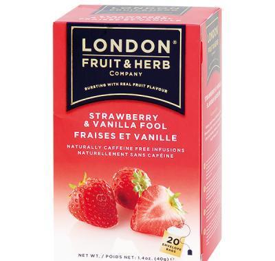 LONDON FRUIT & HERB Jahoda s vanilkou 20x2 g, LONDON, FRUIT, &, HERB, Jahoda, vanilkou, 20x2, g