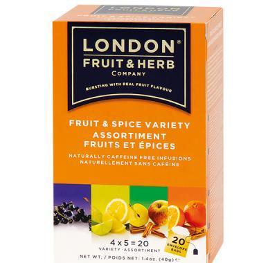 LONDON FRUIT & HERB Ovoce a koření variace 20x2 g, LONDON, FRUIT, &, HERB, Ovoce, koření, variace, 20x2, g