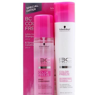 Schwarzkopf Balíček BC Colour Freeze - pro barvené vlasy (Šampon 250ml   Kondicionér ve spreji 200ml), Schwarzkopf, Balíček, BC, Colour, Freeze, barvené, vlasy, Šampon, 250ml, , Kondicionér, ve, spreji, 200ml,