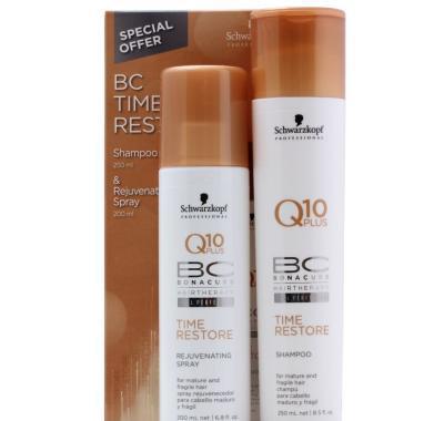 Schwarzkopf Balíček BC Time Restore - Time Restore Shampoo 250ml and Time Restore Rejuvenating Spray 200ml, Schwarzkopf, Balíček, BC, Time, Restore, Time, Restore, Shampoo, 250ml, and, Time, Restore, Rejuvenating, Spray, 200ml