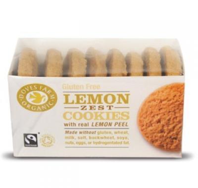 BIO a FAIR TRADE Doves Farm Citronové cookies bez lepku 150 g, BIO, FAIR, TRADE, Doves, Farm, Citronové, cookies, bez, lepku, 150, g