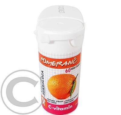 C-Vitamin 100 mg - Pomeranč se sukralózou tbl. 60, C-Vitamin, 100, mg, Pomeranč, se, sukralózou, tbl., 60