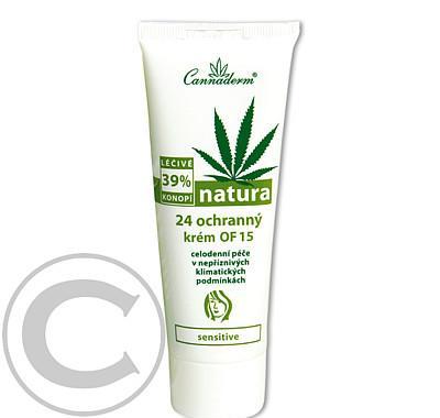 Cannaderm Natura 24 ochranný krém OF15 75g, Cannaderm, Natura, 24, ochranný, krém, OF15, 75g