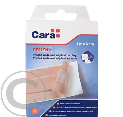 CARA Náplast na rány pružná nedělená 1mx6cm, CARA, Náplast, rány, pružná, nedělená, 1mx6cm