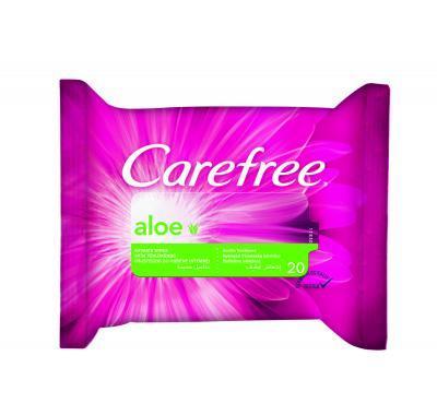 Carefree ubrousky intimní Aloe 20 kusů, Carefree, ubrousky, intimní, Aloe, 20, kusů