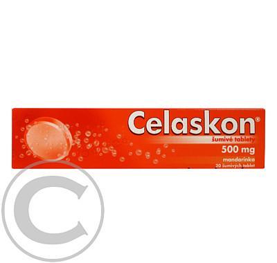 CELASKON 500 MG MANDARINKA  20X500MG Šumivé tablety, CELASKON, 500, MG, MANDARINKA, 20X500MG, Šumivé, tablety