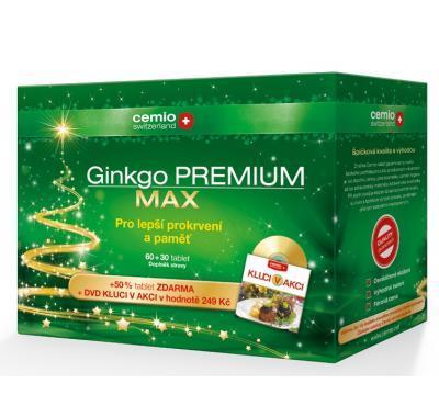CEMIO Ginkgo Premium Max 60   30 tablet ZDARMA   DVD Kluci v akci ZDARMA