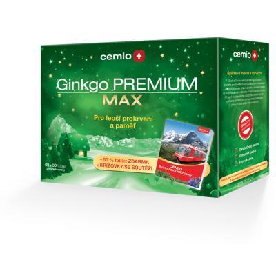 Cemio Ginkgo Premium Max 60 30 tobolek   dárek, Cemio, Ginkgo, Premium, Max, 60, 30, tobolek, , dárek