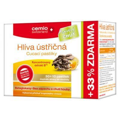 CEMIO Hlíva ústřičná EXTRAKT 60 30 pastilek, CEMIO, Hlíva, ústřičná, EXTRAKT, 60, 30, pastilek