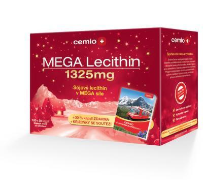 Cemio Mega Lecithin 1325 mg 100   30 kapslí   dárek, Cemio, Mega, Lecithin, 1325, mg, 100, , 30, kapslí, , dárek