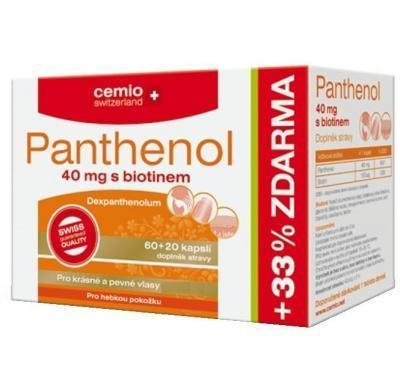 Cemio Panthenol 40 mg s biotinem 60   20 kapslí zdarma, Cemio, Panthenol, 40, mg, biotinem, 60, , 20, kapslí, zdarma