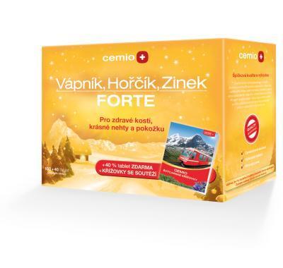 CEMIO Vápník, hořčík, zinek forte 100   40 tablet   dárek, CEMIO, Vápník, hořčík, zinek, forte, 100, , 40, tablet, , dárek