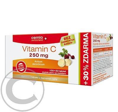 CEMIO Vitamin C 250 mg 100   30 tablet  ZDARMA, CEMIO, Vitamin, C, 250, mg, 100, , 30, tablet, ZDARMA