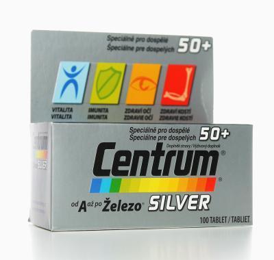 Centrum Silver s multi-efektem 50  100 tablet, Centrum, Silver, multi-efektem, 50, 100, tablet