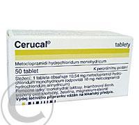 CERUCAL  50X10MG Tablety, CERUCAL, 50X10MG, Tablety