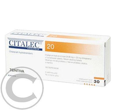 CITALEC 20 ZENTIVA  100X20 MG Potahované tablety