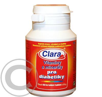 CLARA Vitaminy a minerály  DIA tbl.60, CLARA, Vitaminy, minerály, DIA, tbl.60