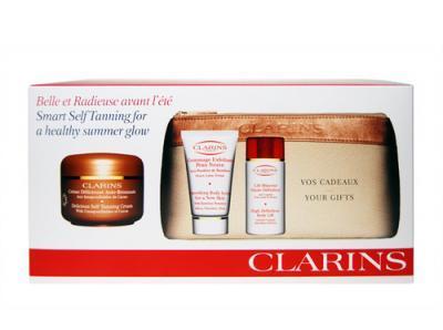 Clarins Delicious Self Tanning Cream 125ml 125ml Self Tanning Cream   30ml Body Scrub