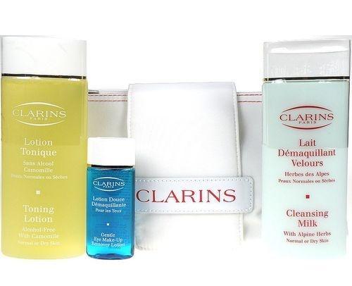 Clarins Looking Cleansing Set Normal Skin  430ml 200ml Toning Lotion Alcohol Free TESTER