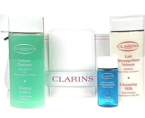 Clarins Looking Cleansing Set Oily Skin  430ml 200ml Toning Lotion Alcohol Free   TESTER