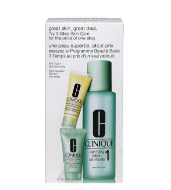 Clinique 3step Skin Care Very Dry Skin 245 ml, 200 ml Clarifying Lotion 1   30 ml Liquid