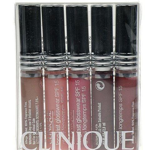 Clinique Long Last Glosswear SPF15 Set  11,5ml 5x 2,3ml Glosswear Lipgloss No: 04,, Clinique, Long, Last, Glosswear, SPF15, Set, 11,5ml, 5x, 2,3ml, Glosswear, Lipgloss, No:, 04,