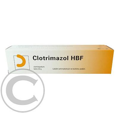 CLOTRIMAZOL HBF  1X50GM 1% Krém, CLOTRIMAZOL, HBF, 1X50GM, 1%, Krém