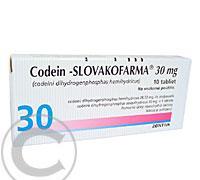 CODEIN SLOVAKOFARMA 30 MG  10X30MG Tablety, CODEIN, SLOVAKOFARMA, 30, MG, 10X30MG, Tablety