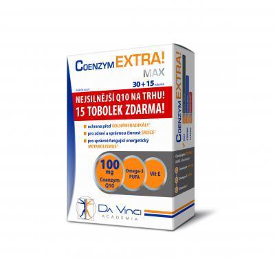 Coenzym EXTRA Max 100 mg DVA 30   15 tobolek ZDARMA, Coenzym, EXTRA, Max, 100, mg, DVA, 30, , 15, tobolek, ZDARMA