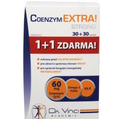 Coenzym EXTRA! Strong 60mg DaVinci tob.30 30ZDARMA, Coenzym, EXTRA!, Strong, 60mg, DaVinci, tob.30, 30ZDARMA