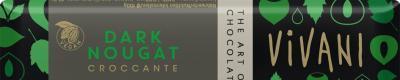 Čokoládová tyčinka nugátová tmavá VIVANI 35g - BIO